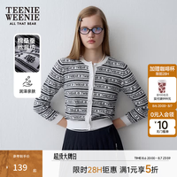TEENIE WEENIE 五折 Teenie Weenie小熊女装简约时尚夏季时髦字母提花针织开衫长袖外套