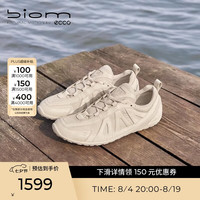 ecco BIOM LITE 健身训练鞋女 透气薄底休闲运动鞋 健步802433 灰色38