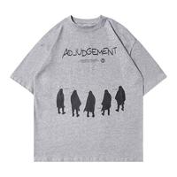 DAFTPUNK 250g重磅纯棉 草写刺绣 白色 L 短袖T恤