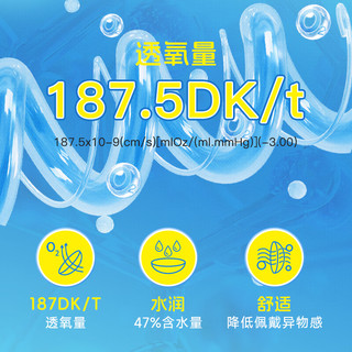 海昌隐形眼镜 H2O Air硅水凝胶月抛 400度 6片