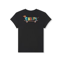 移动端：BONELESS 趣味滑板小狗印花短袖夏季新款宽松凉感速干情侣T恤男女