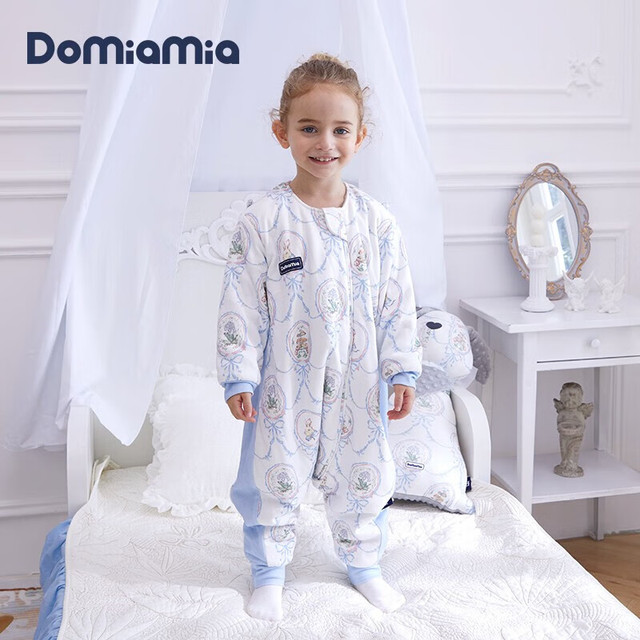 DOMIAMIA 婴儿恒温分腿睡袋薄加豆豆绒