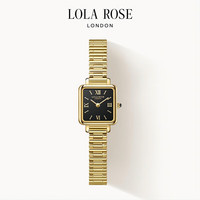 LOLA ROSE 黑金小方表女士手表女 LR4230-黑玛瑙表盘