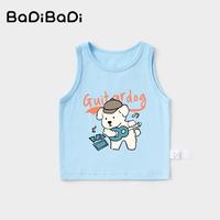 BADiBADi 新款！纯棉男女童无袖上衣百搭T恤夏装舒适透气 任选3件 29.7元