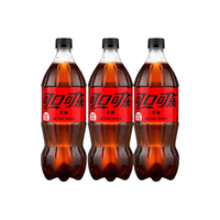 Coca-Cola 可口可乐 无糖 汽水 888ml*3瓶
