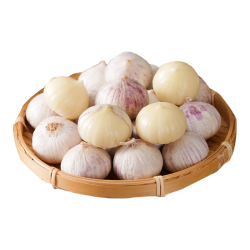 金乡大蒜 紫皮独头蒜 2.5-3cm 500g 新鲜大蒜头