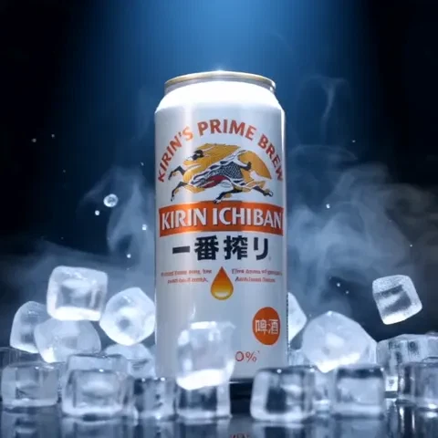 麒麟 一番榨黄啤酒500ml*4听 清爽口感