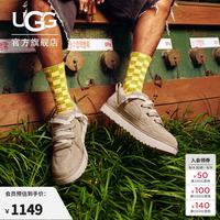 UGG 春季男士纯色平底双色系带街头款休闲板鞋1169493