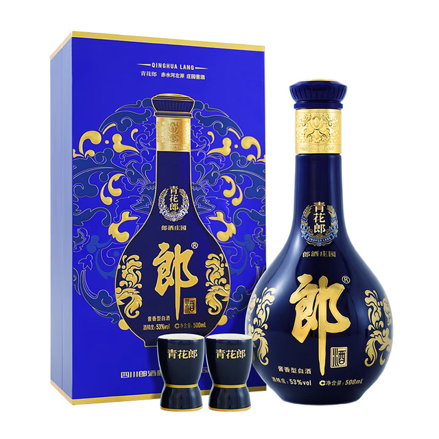 今日必买：郎酒 青花郎酒 天宝洞藏 陈酿 53%vol 酱香型白酒 500ml 礼盒装