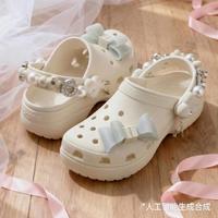 crocs 经典炫魅云朵厚底洞洞鞋