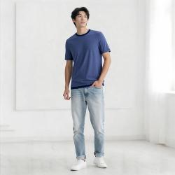 BOSS 休闲时尚舒适百搭纯棉舒爽运动男士T恤