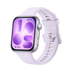 华为 WATCH FIT 5 淡紫色 铝合金表壳 微运动智能手表