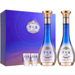 洋河 梦之蓝 乐享版 45度 浓香型白酒 500ml*2瓶 礼盒