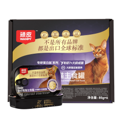 顽皮 精准营养7+抗老主食罐85g*6罐