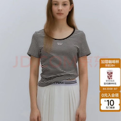TEENIE WEENIE 小熊 夏季撞色圆领短袖T恤 撞色 155/XS