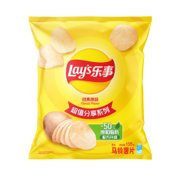 乐事 马铃薯片 原味 135g