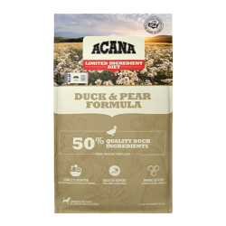ACANA 爱肯拿 狗粮鸭肉梨6kg成犬博美去泪痕清火低敏护胃