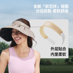 蕉下 贝壳帽空顶防晒帽女2026新款大帽檐户外防紫外线太阳遮阳帽子