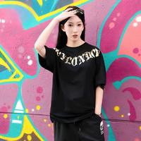 BOY LONDON 男女同款烫金印花时尚老鹰logo潮酷圆领短袖T恤