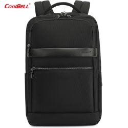 coolbell COOL BELL男士商务出差可套拉杆箱电脑包防水多功能大容量短途旅行背包 黑色8281