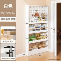 锦需 门后洞洞板置物架 90x10x178cm 白色