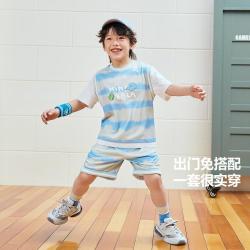 迷你巴拉 男童吸湿速干足球服套装