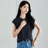 万丽 莱赛尔面料 纯色 女士T恤