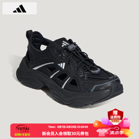 adidas 男鞋女鞋26夏季新款休闲老爹鞋复古厚底凉鞋