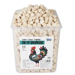 汉优 冻干鸡肉粒猫零食狗零食鸡胸肉成猫幼猫零食全家桶500g