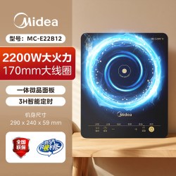 美的 C21-Simple101 电磁炉 曜石黑