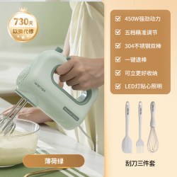 华伦 打蛋器电动家用450w大功率轻音烘焙蛋糕专用搅拌机奶油打发器