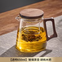 GIANXI 简茗壶 TBL623-02-C-4 耐热玻璃茶壶 900ml 透明