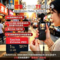 百亿补贴：闪迪 1TB至尊高速内存卡V30速率多设备通用大疆影石运动相机支持4K