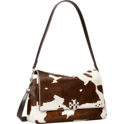 TORY BURCH Charlie 单肩斜挎包 TB185812 摩卡棕
