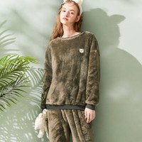 歌瑞尔 男女居家保暖法兰绒睡衣 HRH24002