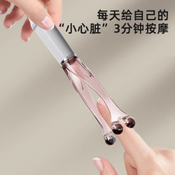 手指按摩器新款手指关节滚轮式经络按摩新款多功能手指放松按摩仪 粉色