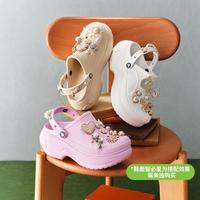 crocs 贝拉洞洞鞋 厚底增高 女士凉鞋