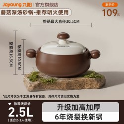 九阳 CC-PR1C52 陶瓷砂锅 2.5L
