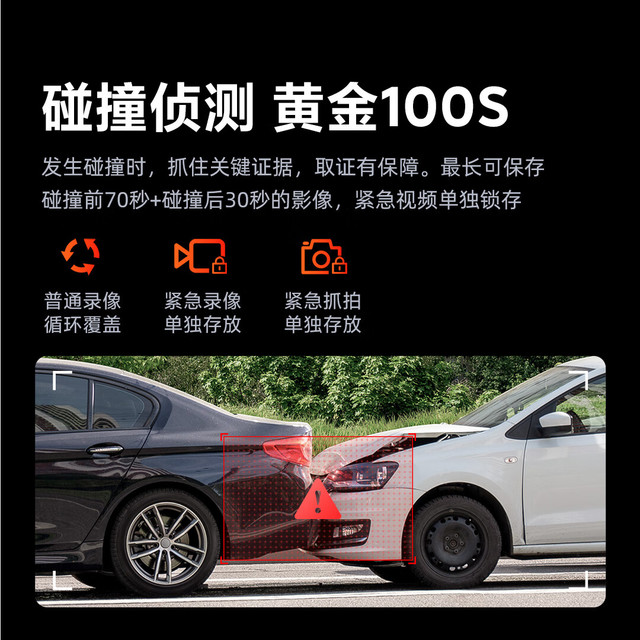 70迈 A400Pro行车记录仪 4K超高清夜视 2英寸屏幕 64G卡