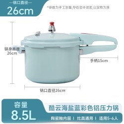 双喜 高压锅陶瓷釉不粘内里家用压力锅燃气电磁炉通用安全防爆正品