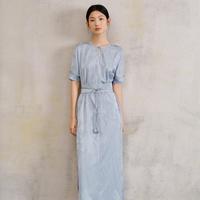 香影 新中式旗袍高级感提花连衣裙女国风珠扣旗袍夏裙子短袖款
