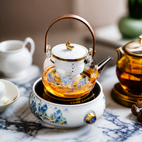 唐丰 茶水分离茶壶煮茶器新款烧水电陶炉玻璃煮茶壶家用陶瓷煮茶炉