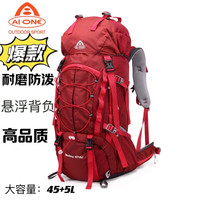 艾王 户外运动登山包 45+5升