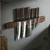 岩璞 高磁吸刀架小号 厨房磁力实木置物架 30cm