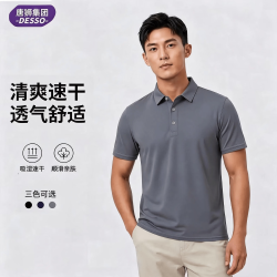 DESSO 唐狮 男士短袖polo衫