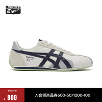 Onitsuka Tiger 男女款中性鞋子复古舒适运动休闲鞋男RUNSPARK 米色/蓝色-103 41.5