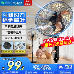 美菱 MeiLing）电风扇落地扇大风量可拆洗 摇头轻音 16英寸