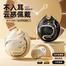 萨勒芬妮 蓝牙耳机 超长续航降噪耳夹式不入耳挂耳式
