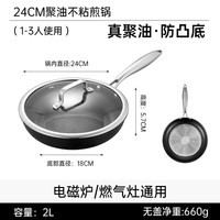 88VIP：卡罗特 钛聚油煎锅平底锅不粘锅家用牛排锅煎蛋锅煎饼锅电磁炉专用