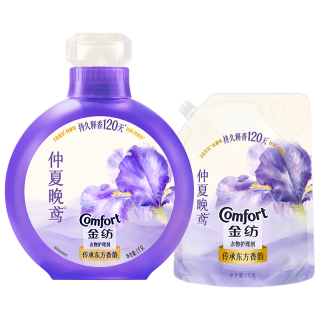 金纺 仲夏晚鸢香型衣物柔顺剂 1kg+1kg